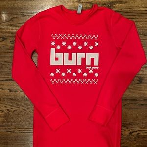 Burn Boot Camp Red Holiday Thermal - Small - NEW